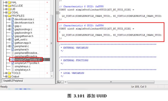 SIMPLEPROFILE CHAR6 uuid